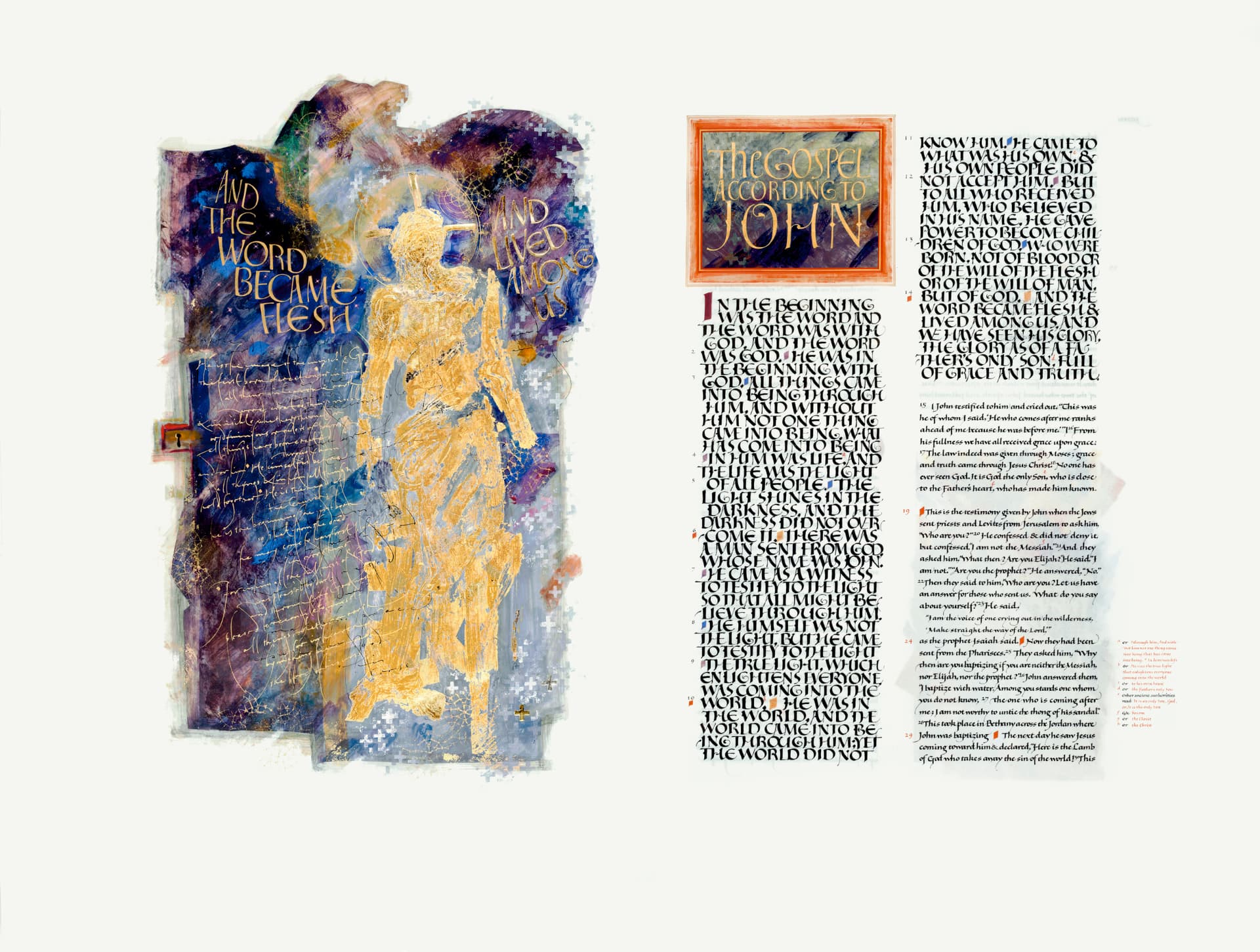 Word Made Flesh (John Frontispiece) & Tree of Life Carpet Page